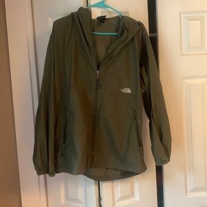 North Face rain jacket size large